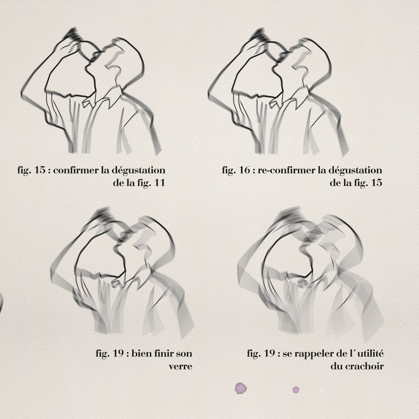 Affiche - De l'utilité d'un crachoir durant la dégustation